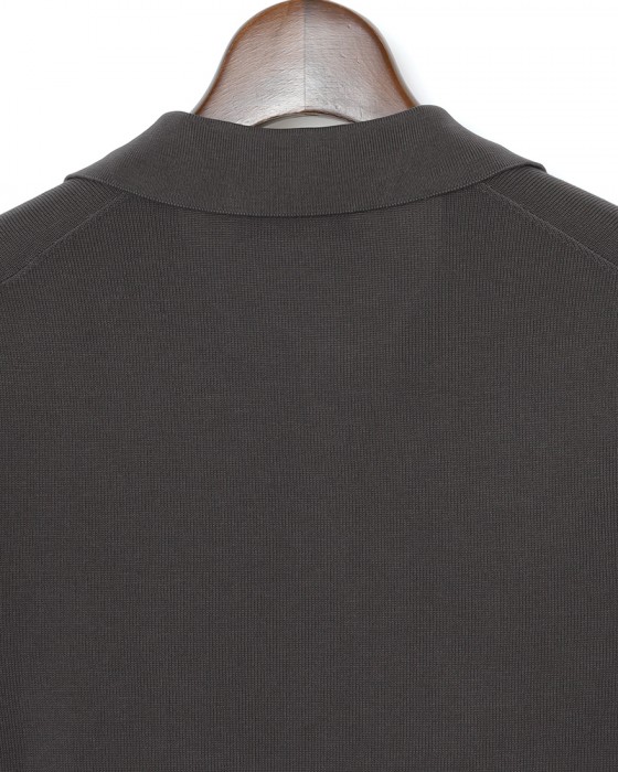 GRAN SASSO12G ソフトコットン スキッパー ニットポロ09l