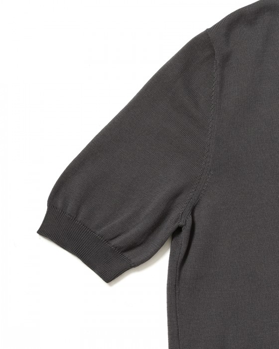 GRAN SASSO12G ソフトコットン スキッパー ニットポロ10l