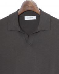 GRAN SASSO12G ソフトコットン スキッパー ニットポロmb_06l