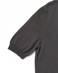 GRAN SASSO12G ソフトコットン スキッパー ニットポロmb_10l