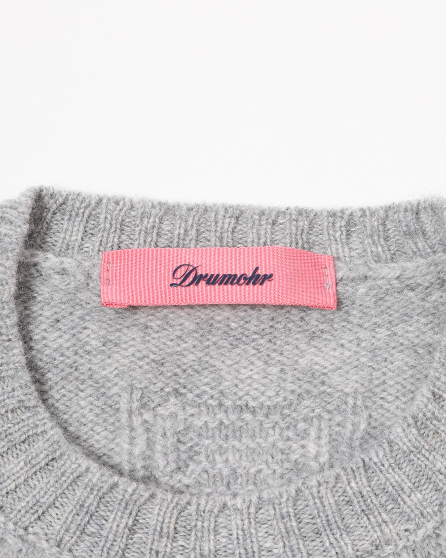 DRUMOHR8Gラムズウール クルーネックニット04l