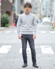 DRUMOHR8Gラムズウール クルーネックニットmb_ma