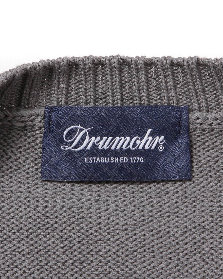 DRUMOHR8G コットン ロングスリーブ クルーネックニット07l