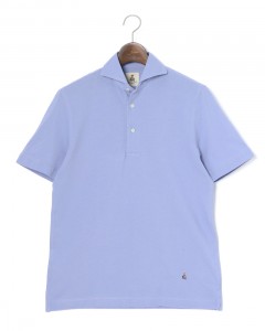 鹿の子 カッタウェイカラー ポロシャツ