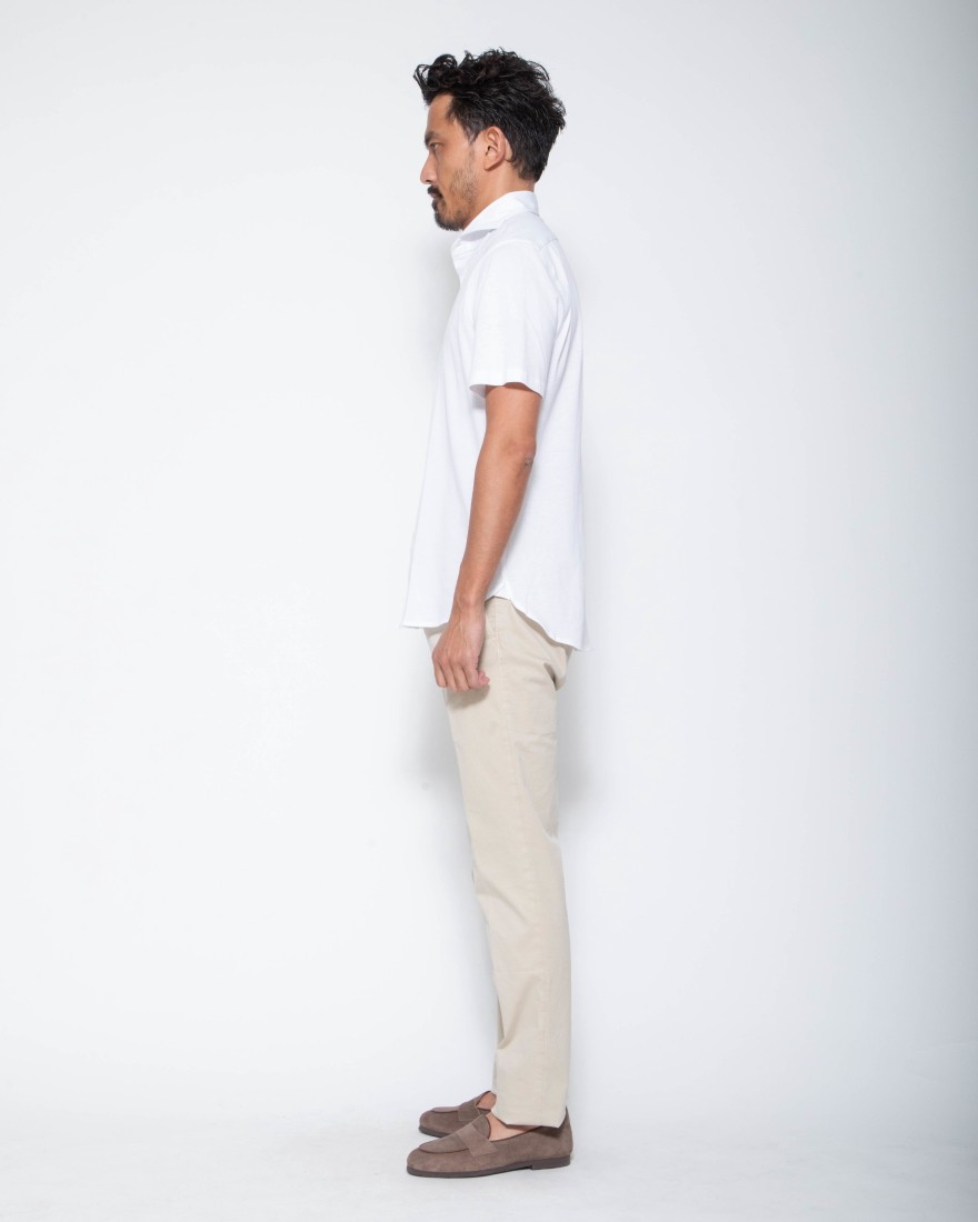 GUY ROVER鹿の子 カッタウェイカラー 前開きポロシャツ17l