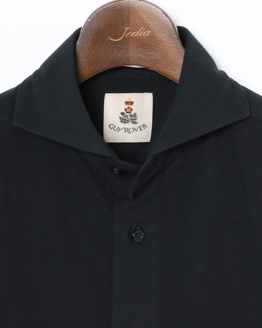 GUY ROVER鹿の子 カッタウェイカラー 前開きポロ06l