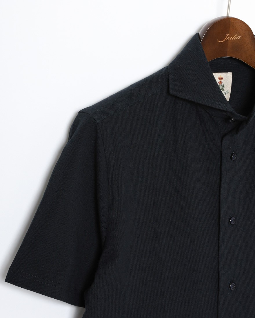 GUY ROVER鹿の子 カッタウェイカラー 前開きポロ10l