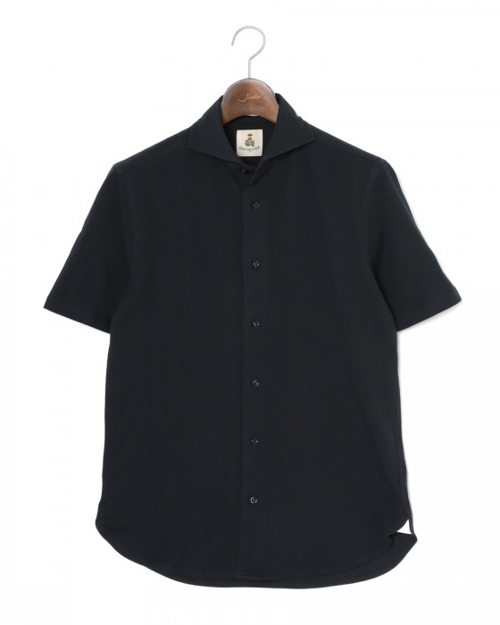 GUY ROVER鹿の子 カッタウェイカラー 前開きポロc0