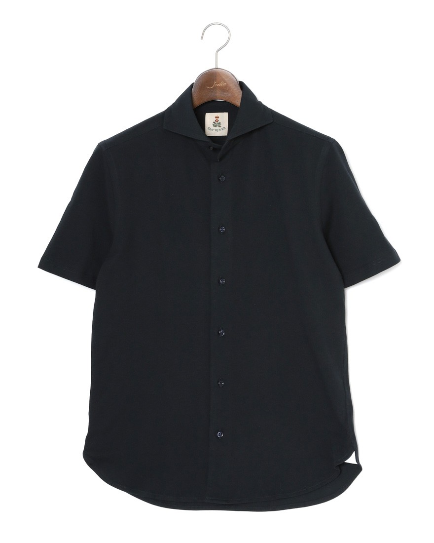 GUY ROVER鹿の子 カッタウェイカラー 前開きポロc0