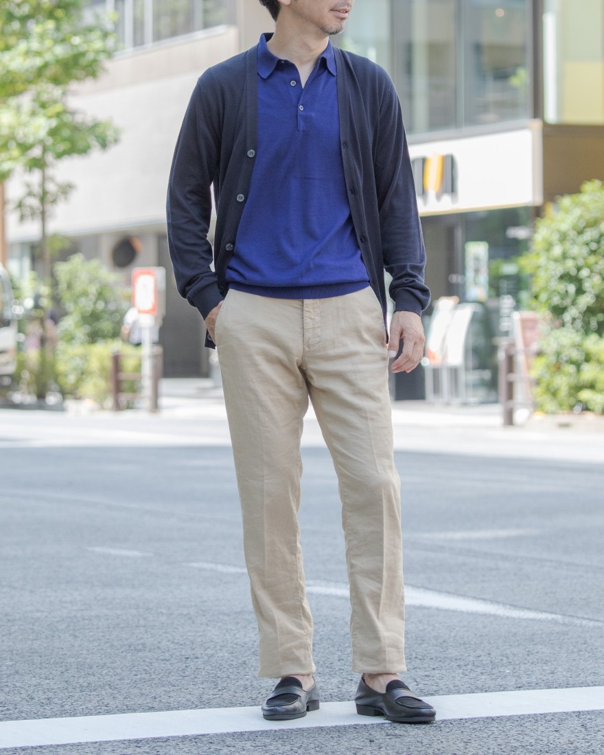 シーアイランドコットンカーディガン【WYATT/NEW MODERN FIT】｜JOHN