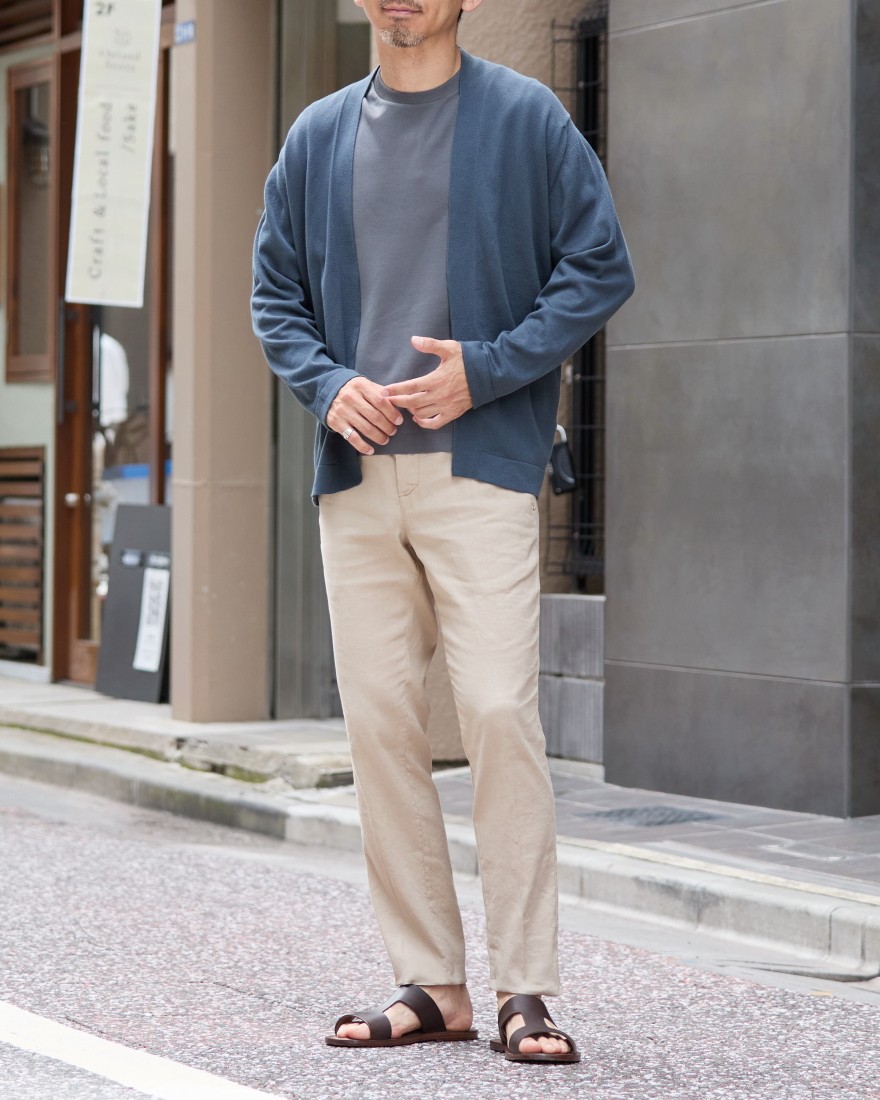 JOHN SMEDLEY24G シーアイランドコットン ボタンレスカーディガン【S4680（日本別注）】ma