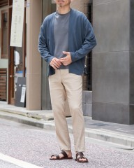 JOHN SMEDLEY24G シーアイランドコットン ボタンレスカーディガン【S4680（日本別注）】mb_ma