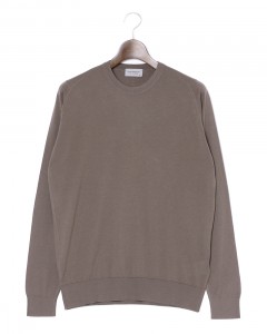30G シーアイランドコットン 長袖クルーネックニット【ROWLAND/EASY FIT】