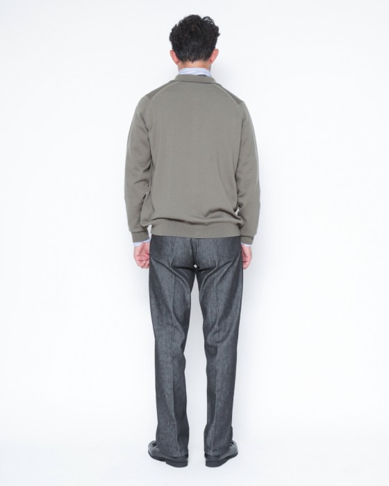 JOHN SMEDLEY24G ロングスリーブ ニットシャツ【TIBOR/EASY FIT】03l