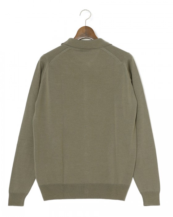 JOHN SMEDLEY24G ロングスリーブ ニットシャツ【TIBOR/EASY FIT】04l