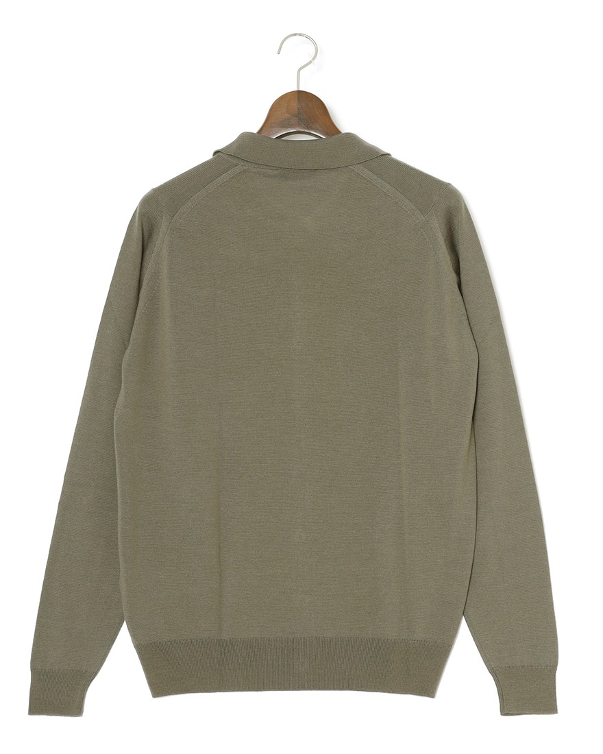 JOHN SMEDLEY24G ロングスリーブ ニットシャツ【TIBOR/EASY FIT】04l