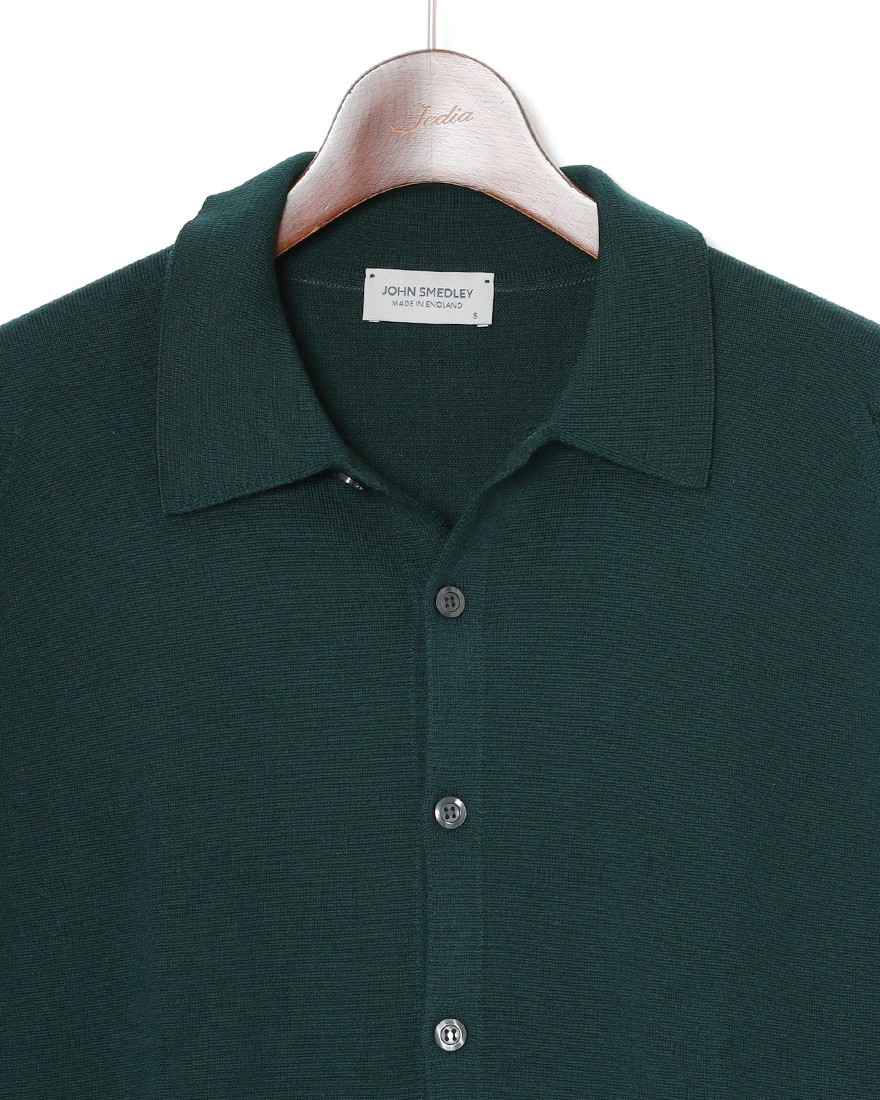 JOHN SMEDLEY24G ロングスリーブ ニットシャツ【TIBOR/EASY FIT】06l