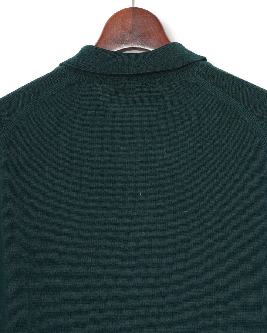 JOHN SMEDLEY24G ロングスリーブ ニットシャツ【TIBOR/EASY FIT】09l