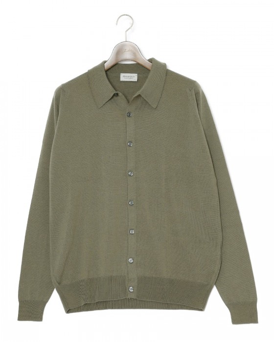 JOHN SMEDLEY24G ロングスリーブ ニットシャツ【TIBOR/EASY FIT】ma