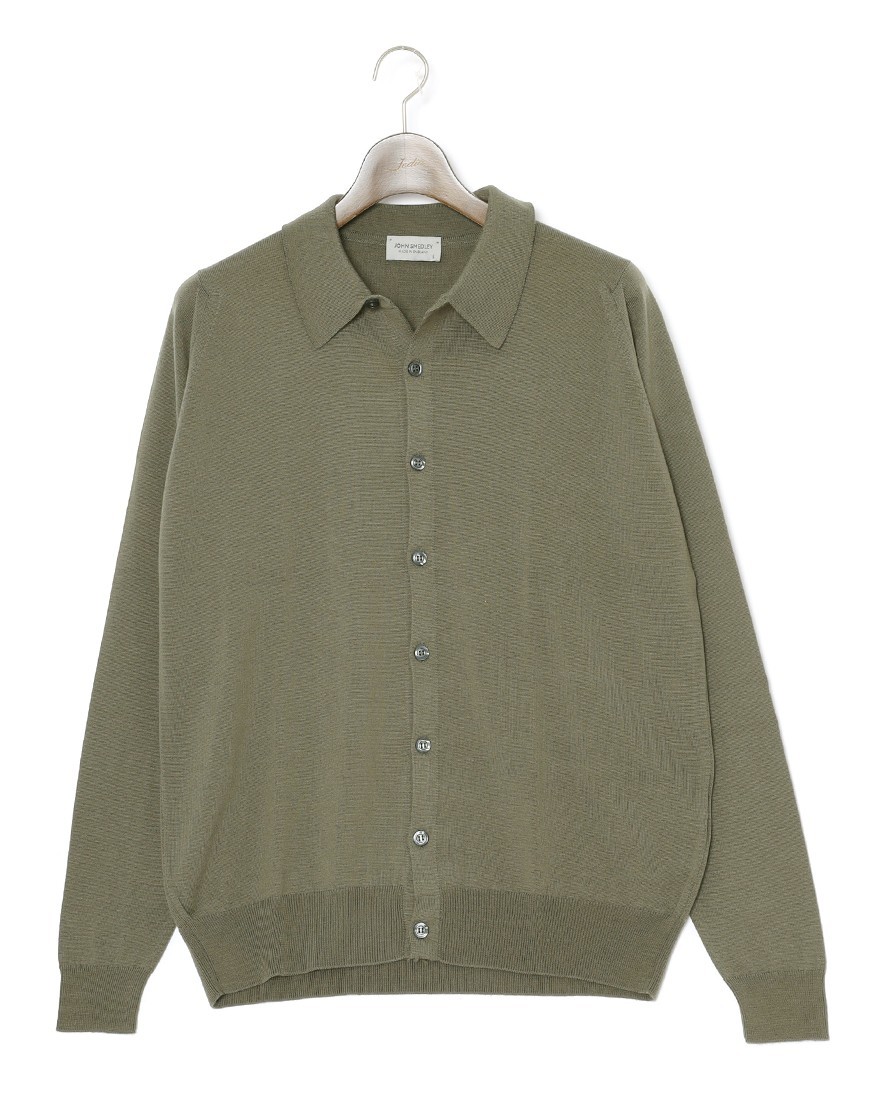 JOHN SMEDLEY24G ロングスリーブ ニットシャツ【TIBOR/EASY FIT】ma