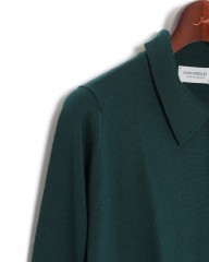 JOHN SMEDLEY24G ロングスリーブ ニットシャツ【TIBOR/EASY FIT】mb_08l