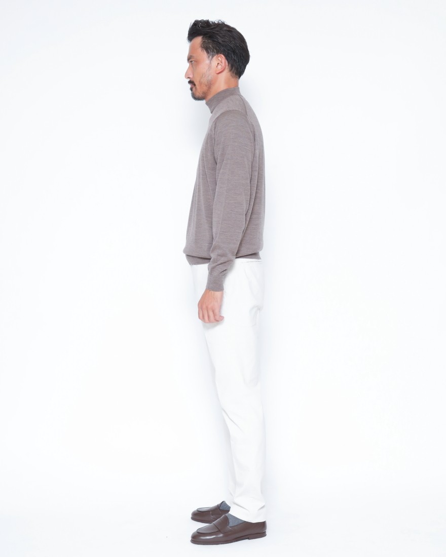 JOHN SMEDLEY30G ロングスリーブモックネックニット【KILDAY/MODERN FIT】02l