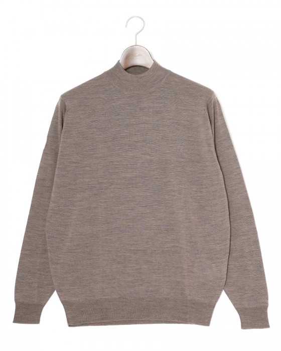 JOHN SMEDLEY30G ロングスリーブモックネックニット【KILDAY/MODERN FIT】c1