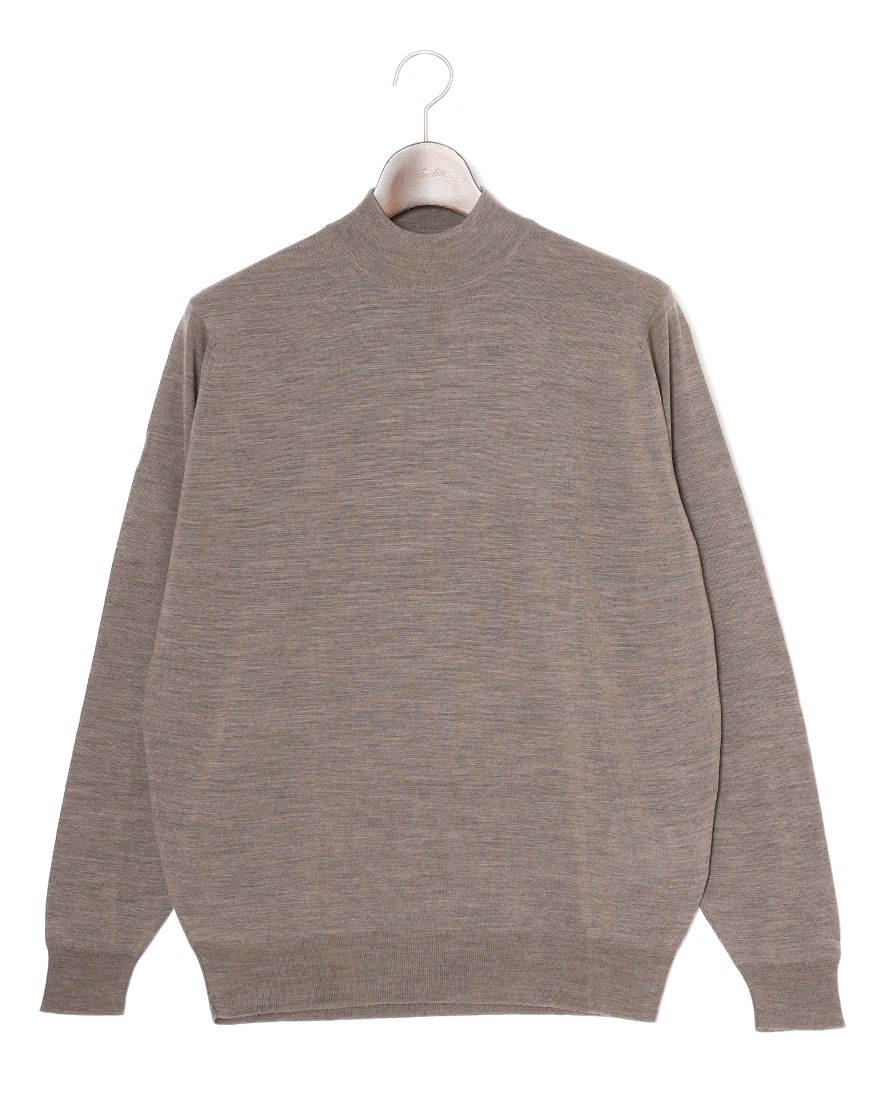 JOHN SMEDLEY30G ロングスリーブモックネックニット【KILDAY/MODERN FIT】c1