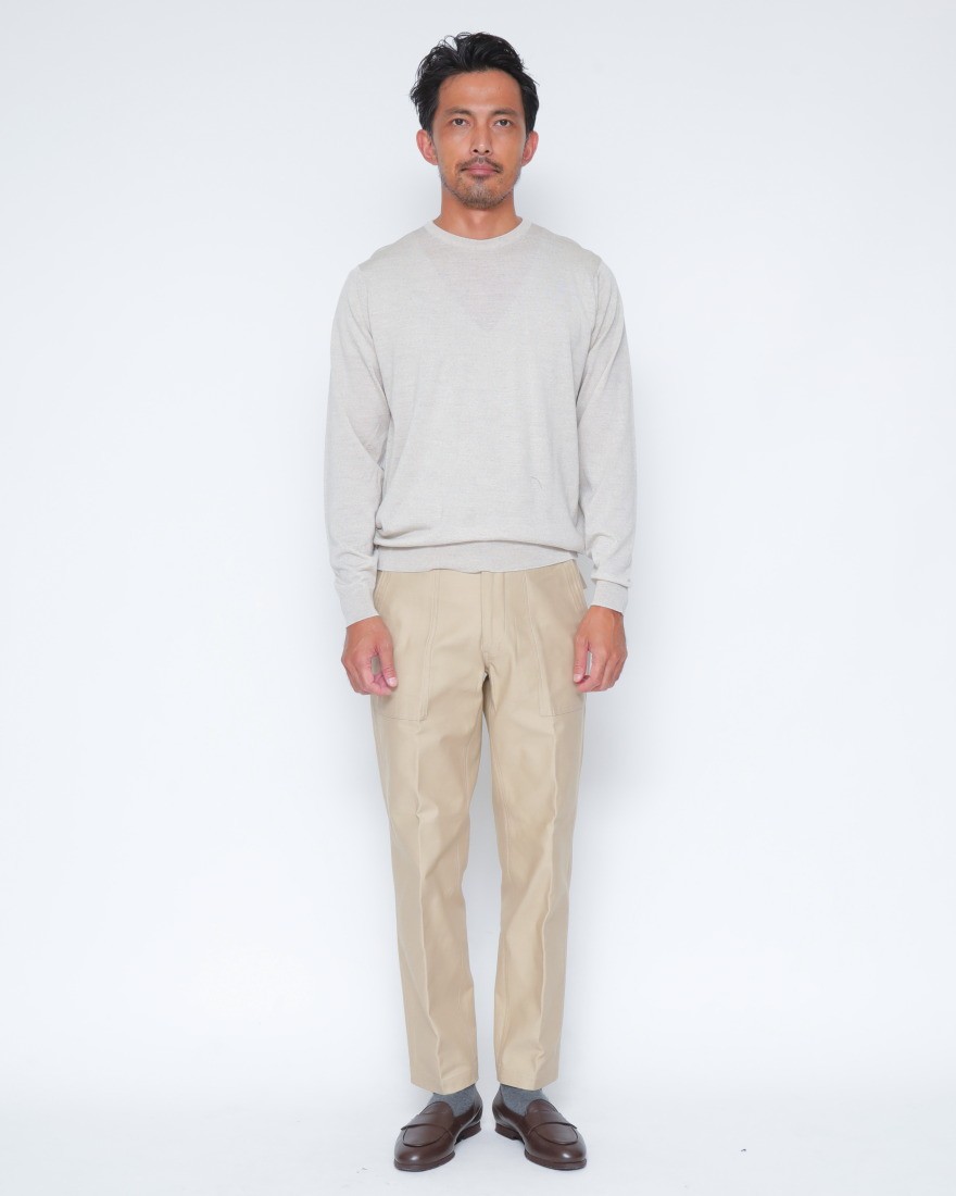JOHN SMEDLEY30G ロングスリーブクルーネックニット【SCANLAN/MODERN FIT】01l
