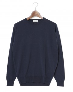 30G ロングスリーブクルーネックニット【SCANLAN/MODERN FIT】