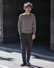 JOHN SMEDLEY30G ロングスリーブクルーネックニット【SCANLAN/MODERN FIT】mb_ma