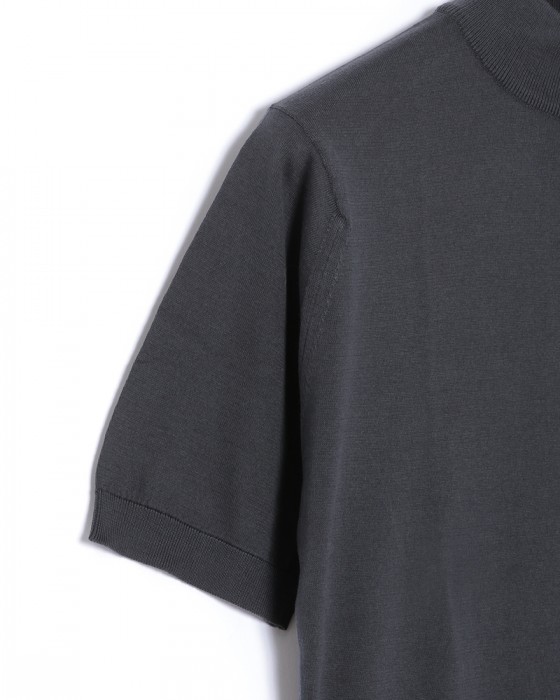 JOHN SMEDLEY30G シーアイランドコットン 半袖モックネックニット【ARBER/MODERN FIT】04l