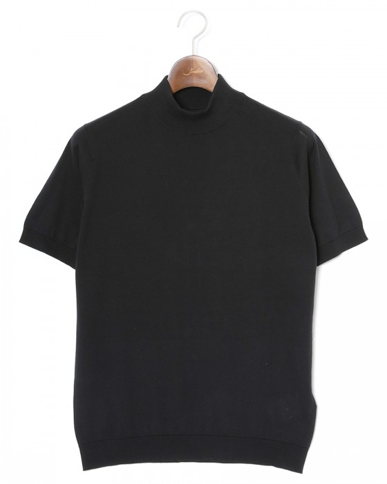 JOHN SMEDLEY30G シーアイランドコットン 半袖モックネックニット【ARBER/MODERN FIT】c2