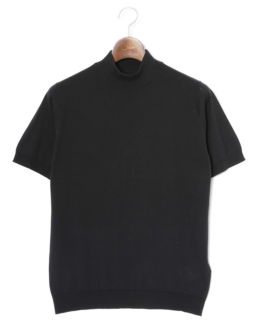 JOHN SMEDLEY30G シーアイランドコットン 半袖モックネックニット【ARBER/MODERN FIT】c2