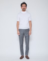 JOHN SMEDLEY30G シーアイランドコットン 半袖モックネックニット【ARBER/MODERN FIT】mb_12l