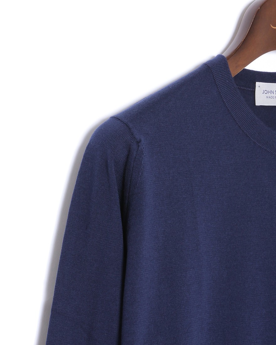 JOHN SMEDLEY30G シーアイランドコットン 長袖クルーネックニット【ROWLAND/EASY FIT】04l