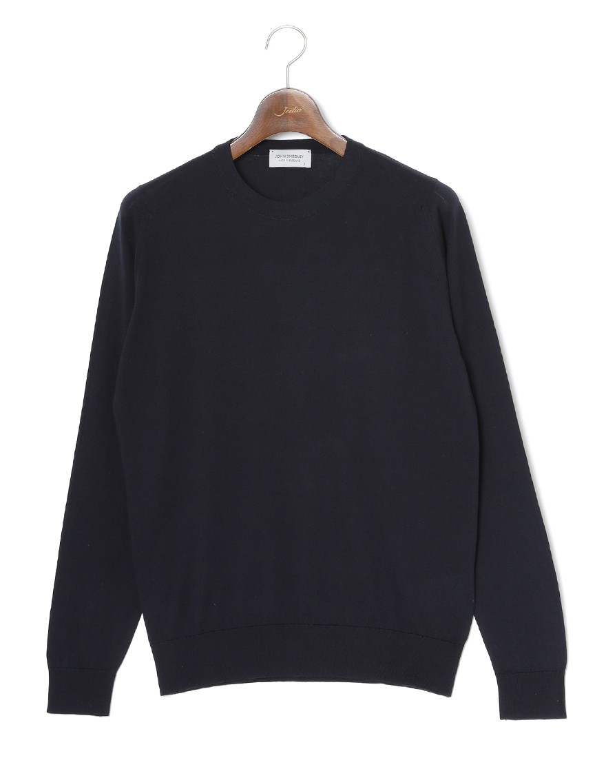 JOHN SMEDLEY30G シーアイランドコットン 長袖クルーネックニット【ROWLAND/EASY FIT】c2