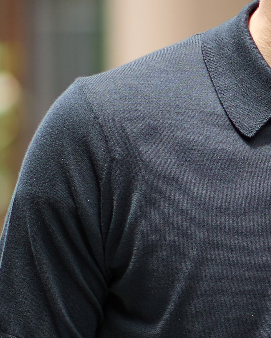 JOHN SMEDLEY30G シーアイランドコットン 半袖ニットポロシャツ【REID/MODERN FIT】23l