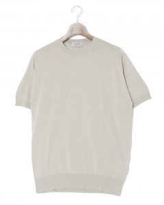 30G シーアイランドコットン 半袖クルーネックニット【KEMPTON/EASY FIT】