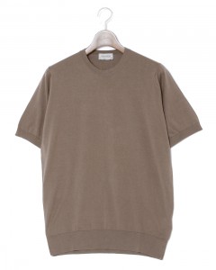 30G シーアイランドコットン 半袖クルーネックニット【KEMPTON/EASY FIT】