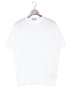 30G シーアイランドコットン 半袖クルーネックニット【KEMPTON/EASY FIT】