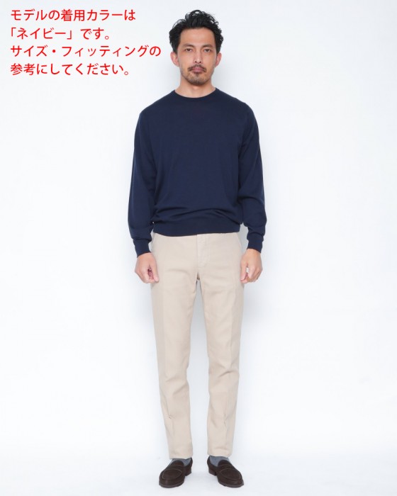 JOHN SMEDLEY30G ロングスリーブクルーネックニット【SCANLAN/MODERN FIT】01l
