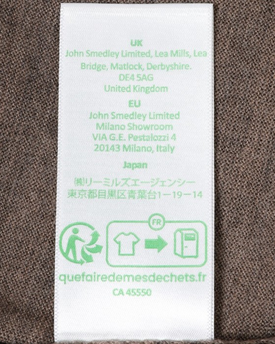 JOHN SMEDLEY30G ロングスリーブクルーネックニット【SCANLAN/MODERN FIT】16l