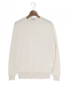 30G ロングスリーブクルーネックニット【SCANLAN/MODERN FIT】