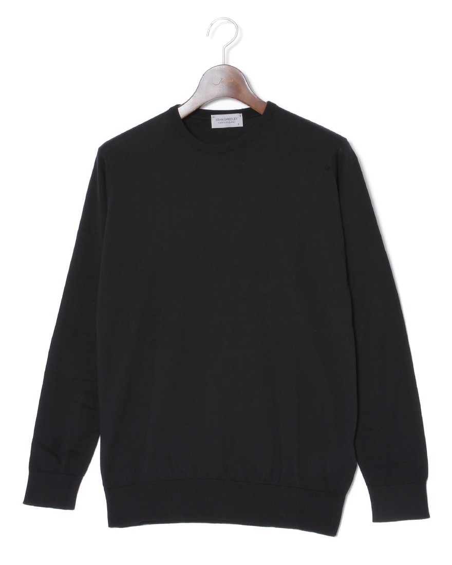 JOHN SMEDLEY30G シーアイランドコットン 長袖 クルーネックニット【DAVID/MODERN FIT】c0