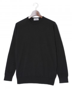 30G シーアイランドコットン 長袖 クルーネックニット【DAVID/MODERN FIT】