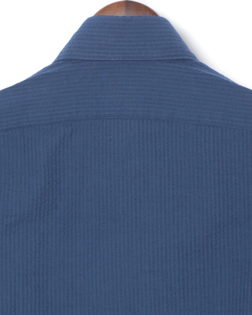 giannettoシアサッカー カッタウェイシャツ【VINCI FIT】07l