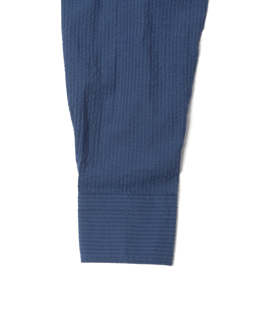 giannettoシアサッカー カッタウェイシャツ【VINCI FIT】11l