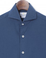 giannettoシアサッカー カッタウェイシャツ【VINCI FIT】mb_03l