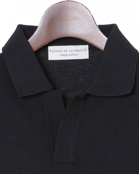 FILIPPO DE LAURENTIIS14Gクレープコットン スキッパーポロ04l